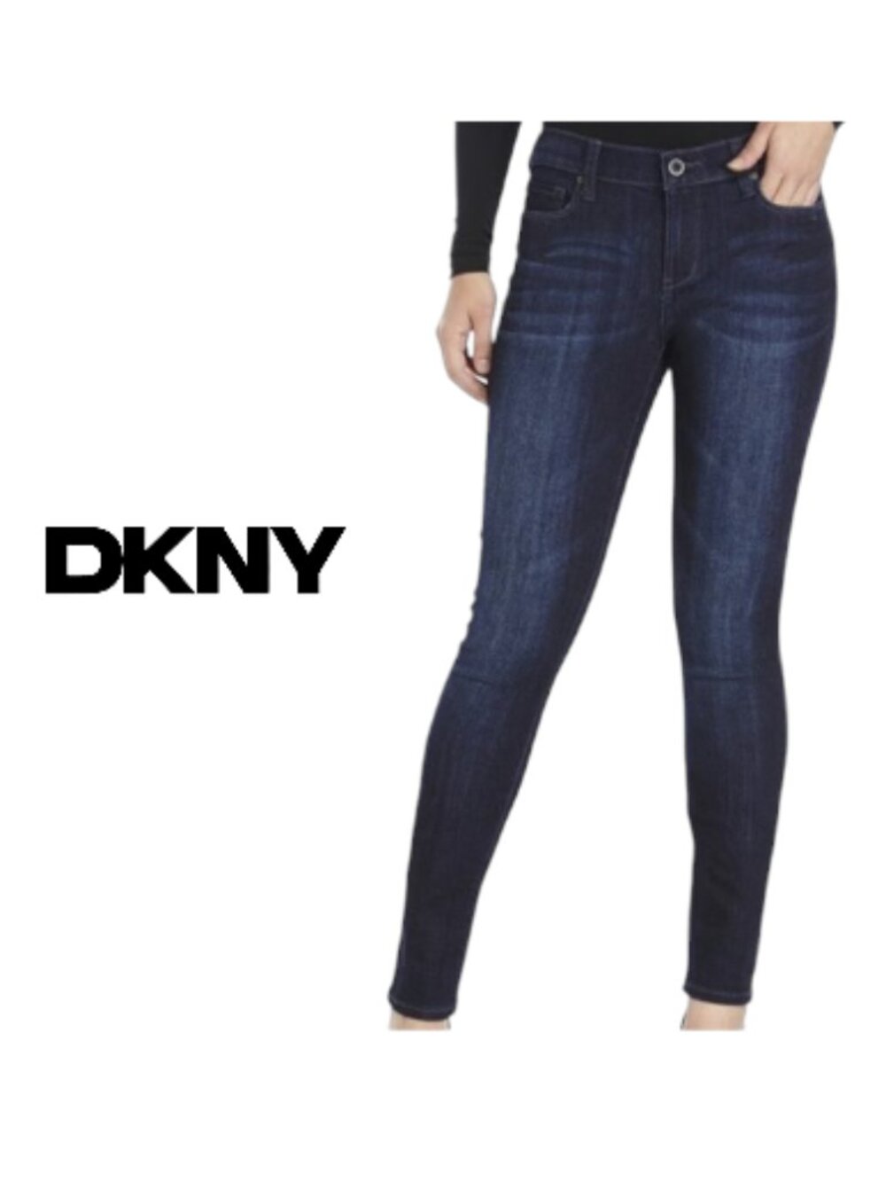 DKNY City Ultra Skinny Jeans Blue Wash 10